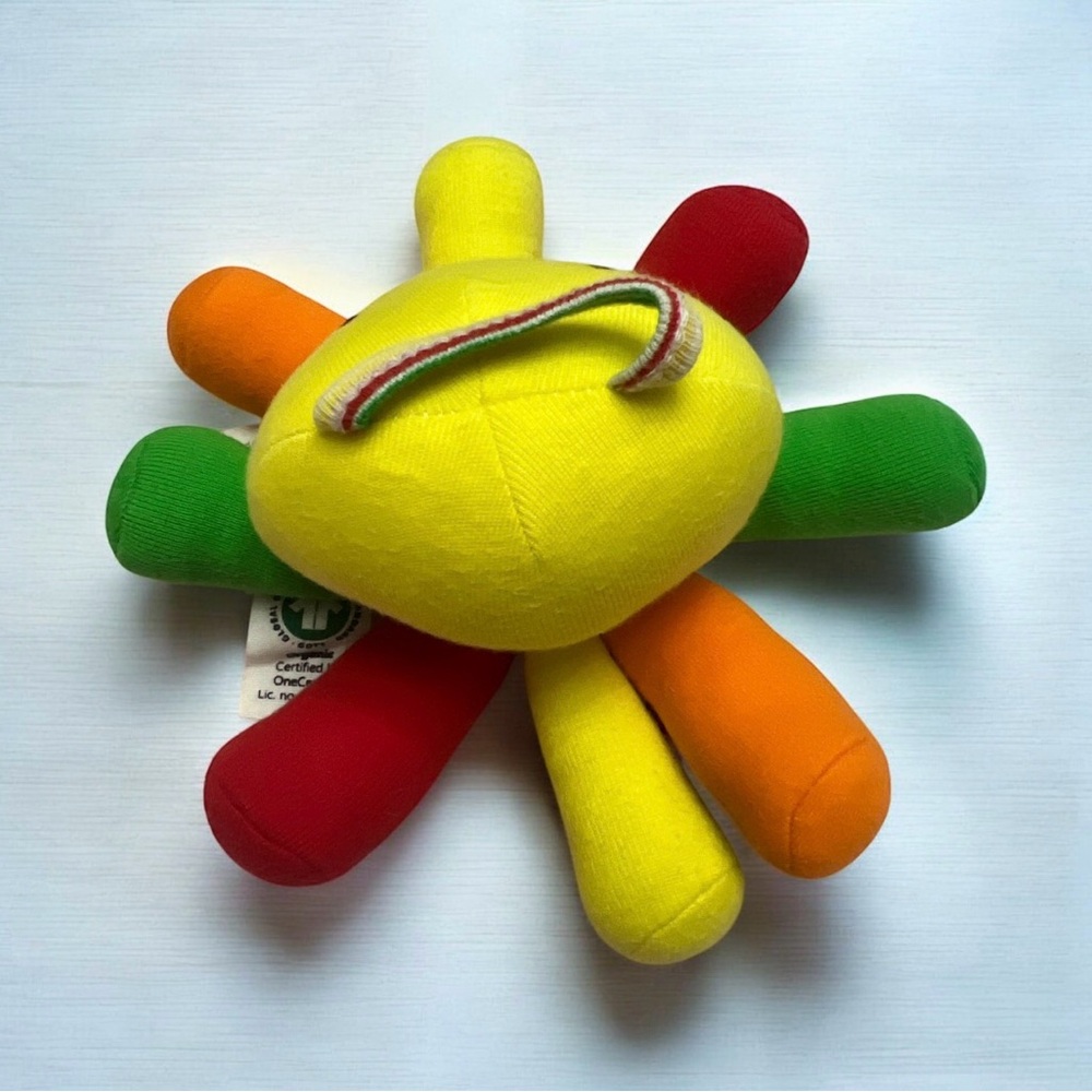 Under the Nile Organic Cotton Multi Color Scraptopus Baby Toy Eco friendly - Picture 2 of 3